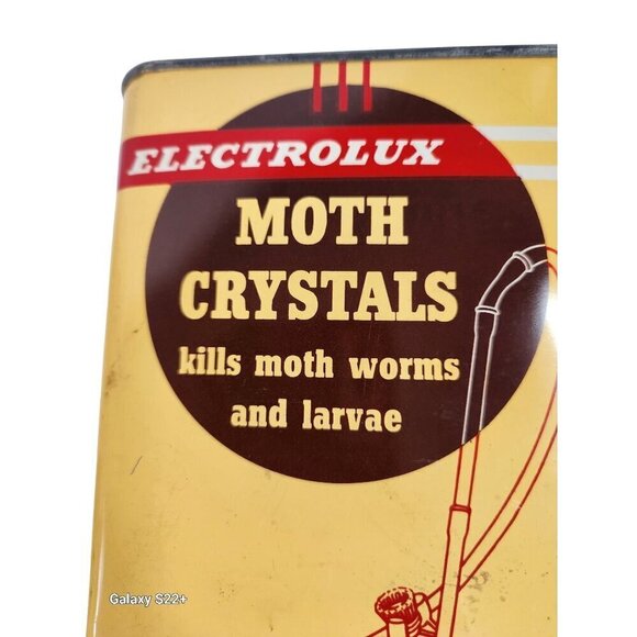 Electrolux Moth Crystals Vintage 5 Lb Tin Para-Dichloro-Benzene - Picture 3 of 9